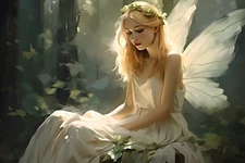 Artwork Fantasy Fairy Butterfly Painting Home Decor Wall Art Prints on Canvas 39