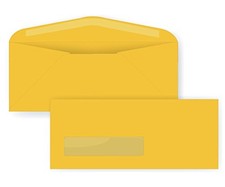 10 Window Envelope - 24 Goldenrod 4 1/8 x 9.5 -Box of 1000