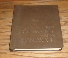 Original 1979 Oldsmobile Sales Handbook Dealer Album 79 Cutlass Toronado 98 88