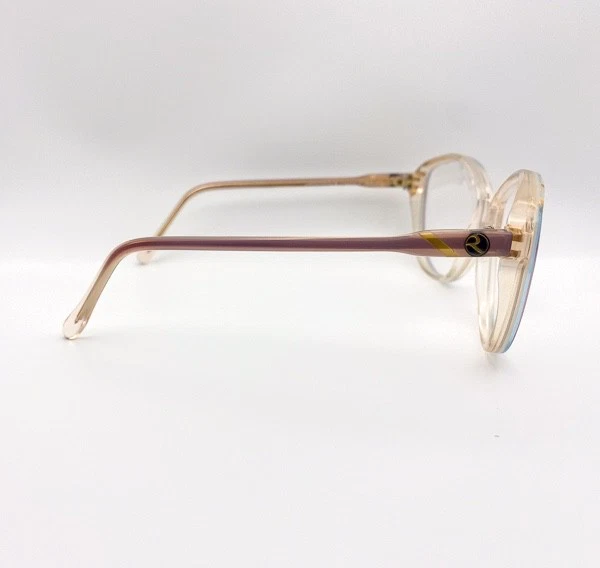 Rochas Paris Lilac & Gold Oversized Eyeglasses - 80s Vintage Hand Made in France - Image 4 of 4