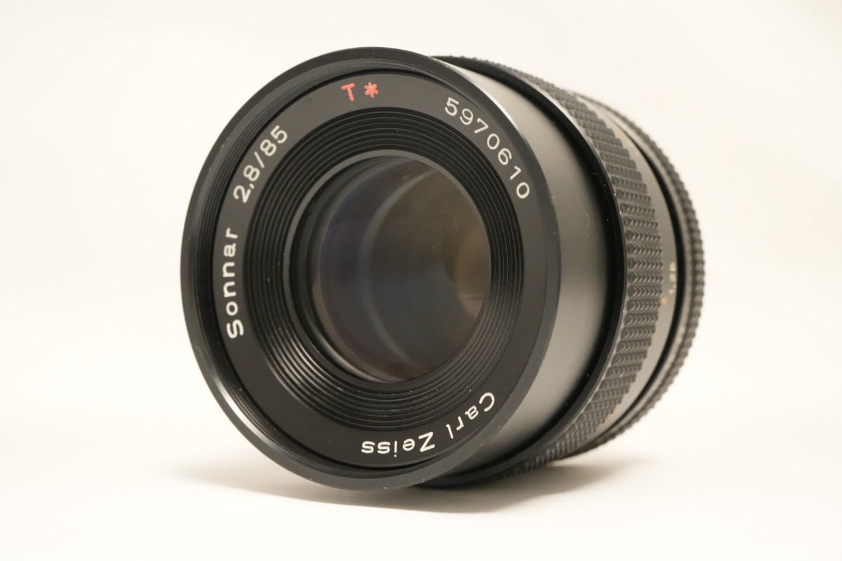 CONTAX - 8749 良～美品 Contax Sonnar 85mm 2.8 AEG Exc+5] Contax Carl Zeiss Sonnar 85mm f2.8 AEG Portrait Lens