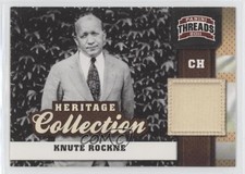 2011 Panini Threads Heritage Collection Knute Rockne #3 a8r