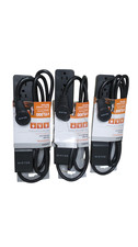 Lot of 3 Belkin Surge Protector Power Strip with 6 AC Outlets - Free Shipping