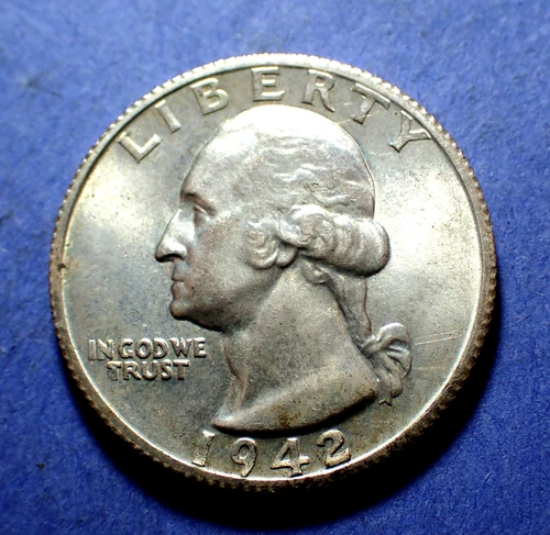 1942-S Washington Quarter  Borderline Uncirculated