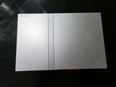 Sony PlayStation 2 PS2 Slim Silver Console Only. Tested Working Read