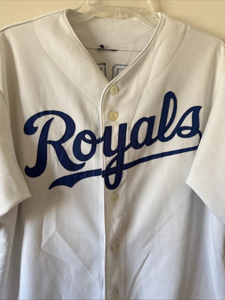Camiseta para hombre Majestic Kansas City Royals Alex Gordon #4 MLB talla L - blanca Foto 2 de 4