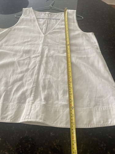 Women’s Cos Linen Top M Sleeveless White Cotton Linen - Bild 11 von 15