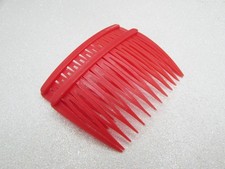 Vintage 1989 GOODY Red Side Hair Comb Set- 80s Preppy Glam Punk Rock Accessories