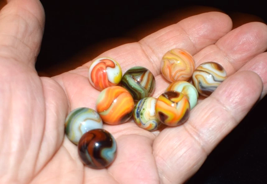 👀⏩Choice Picks Sammy's Mountain Смешанный Мрамор Лот из 10 прибл. Размер 0,625 дюйма как новый! - Изображение 3 из 4