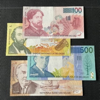 BELGIQUE: 100f à 1000f 1994/2001 Pick 147/150 Pr.SUP/XF 💥