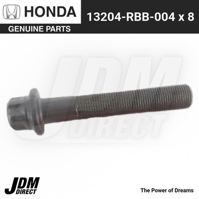Honda ACCORD CL9 CM2 08-17 Genuine Connecting Rod Bolt 13204-RBB-004 x8