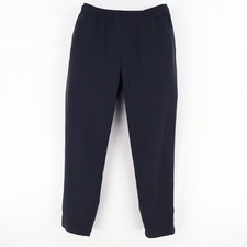 Ann Taylor Dress Pants Womens Size XS Blue Polyester Blend Elastic Waist Pockets