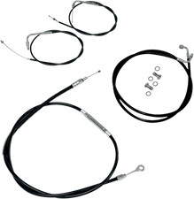 LA Choppers Black Cable & Brake Line Kit LA-8210KT-19B Made in USA
