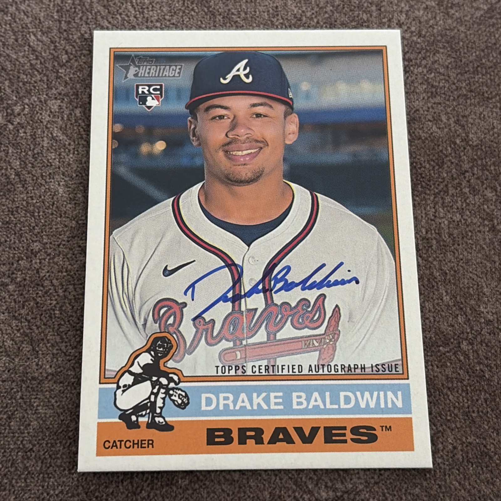 2025 Topps Heritage High Number - Real One Autographs Drake Baldwin #ROA-DBA RC