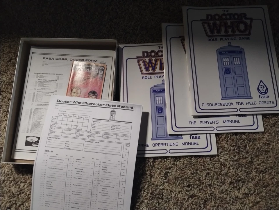 1981 1st printing FASA 9001 The Doctor Who Role Playing Game - Image 3 of 4