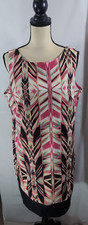 Kim Rogers Dress Sleeveless Womans Geometric Print Size 18