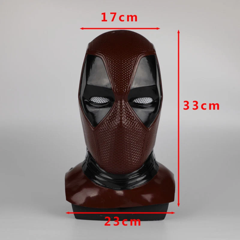 2018 Nuevo Deadpool Máscara PVC Juegos con disfraces Superhéroe Deadpool Halloween Casco Accesorios Nuevo Foto 2 de 4