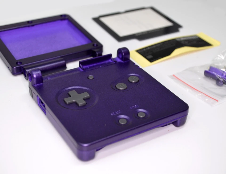 GBA SP Game Boy Advance SP Replacement Housing Shell Screen Lens (PURPLE) - Image 3 of 3