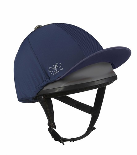 LeMieux Pro Mesh Vent Skull Cap Cover Lycra XC Hat Silk Black/Burgundy/Grey/Navy - Picture 2 of 9