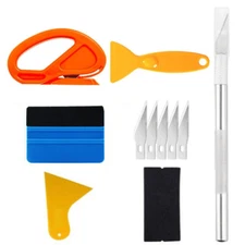 Car Wrapping Tools Kit Vinyl Scraper Cutter Film Squeegee Car Film Tools Plastic