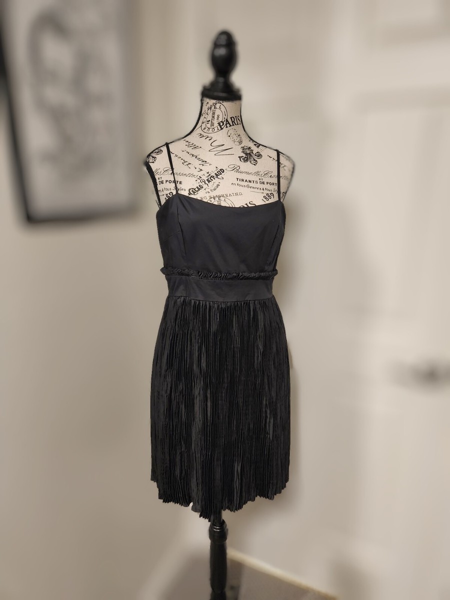 french connection cocktail dress Black Size 8 the fitted mini silhouette color_Ceil Blue Black Summer Cocktail Dress Sleeve Length:36 Bridesmaid dress