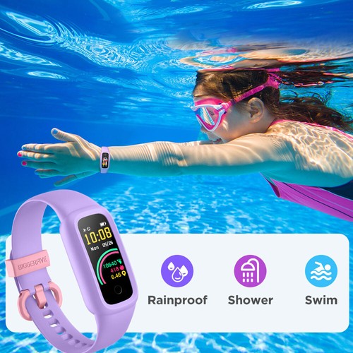 BIGGERFIVE Vigor 2 L Enfants Fitness Tracker Montre pour Garçons Filles Activité Tracker - Photo 7 sur 17