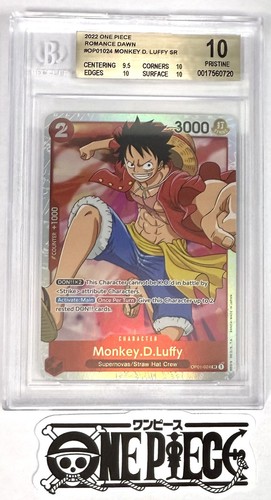 BGS 10 One Piece OP01-024 SR Monkey.D.Luffy - English - Romance Dawn - Graded - Bild 2 von 13