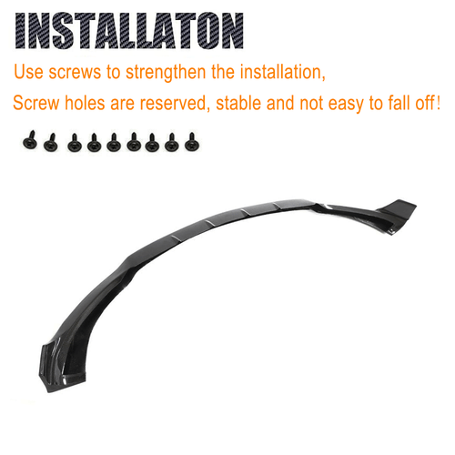 Fit For Benz W213 E63AMG 2021-2024 REAL CARBON Front Bumper Lip Spoiler Splitter - Picture 7 of 9