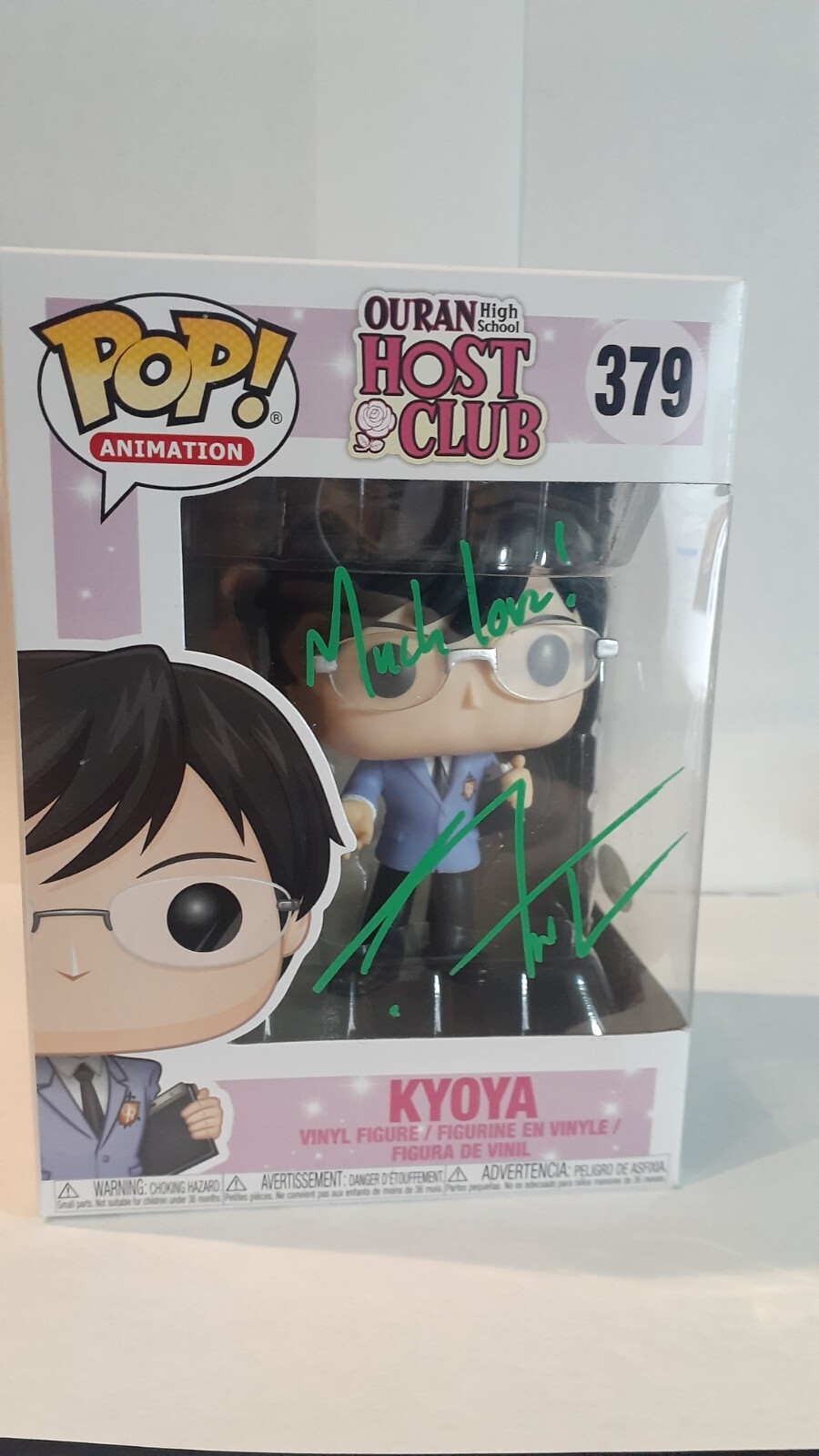 J. Michael Tatum Firmado Funko Pop Ouran Highschool Anfitrión Con Certificado Jsa Y Protector