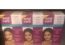3x Surgi Care Soft Face Wax Sensitive Skin Soft Hair Removal