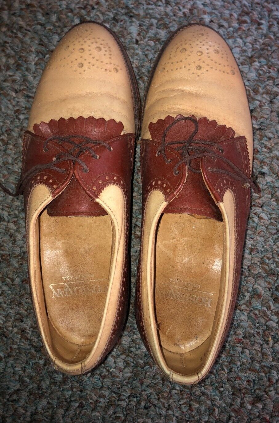 MENS GOLF SHOES METAL SPIKES