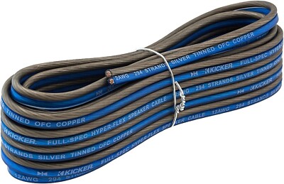 KICKER QW1220 CAR AUDIO 12 GAUGE/12AWG 20 FEET Q SERIES SPEAKER WIRE CABLE OFC