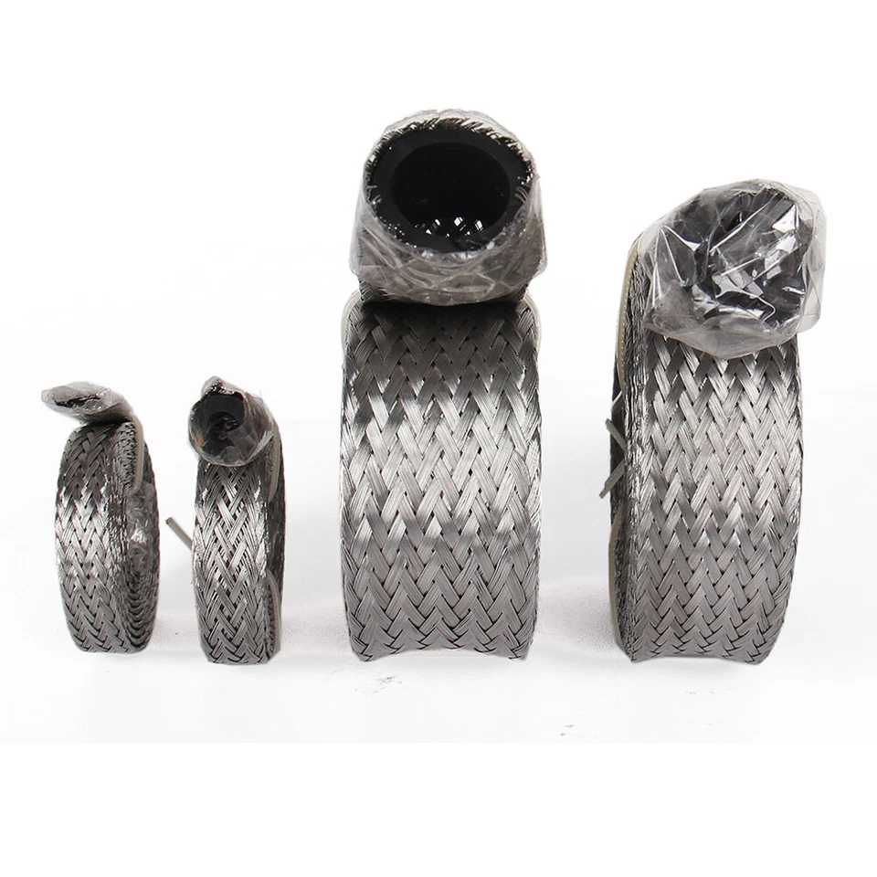 KIT DE VESTIR DE MOTOR AZUL MANGUERA TRENZADA (ACERO INOXIDABLE) RADIADOR/VACÍO/COMBUSTIBLE/ACEITE Foto 4 de 4