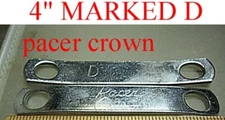 ROLLER SKATE ONE JUMP BAR 4" LONG D pacer crown vintage
