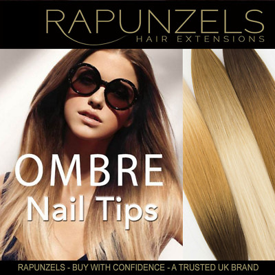 OMBRE Nail U Tip Pre Bonded Echthaar Extensions ROOT FADE Bonds 1 GRAMM 20'' 