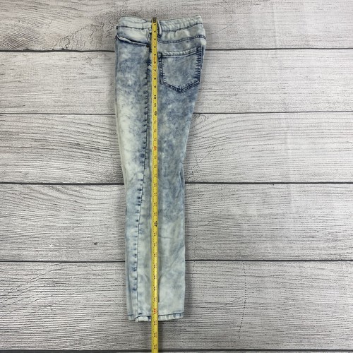 Forever 21 Straight Leg Acid Wash Jeans Women Size 26 Denim Jean Pants Stretch - Picture 8 of 11
