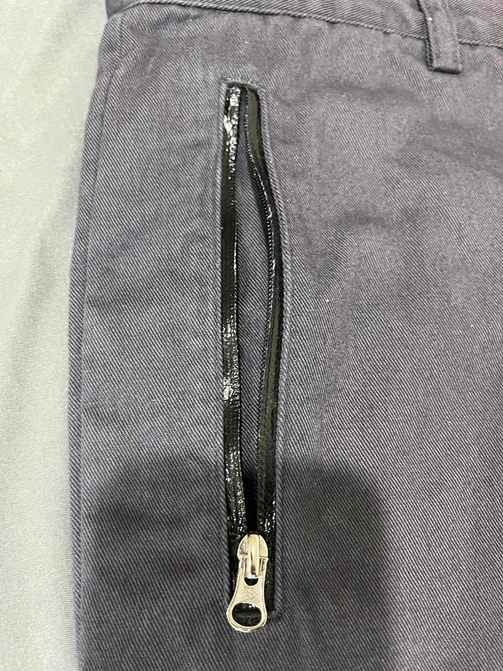 Pantalón Mauro Grifoni algodón gris. Bolsillos con cremalleras Foto 4 de 4