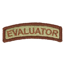 EVALUATOR Duty Identifier Tab / USAF OCP Air Force Patch
