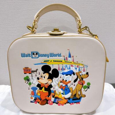 Coach Disney World 50th Anniversary Shoulder Bag Women Glove Tan Leather  COACH