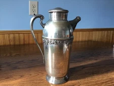 Vintage Silvercraft Cocktail Shaker Pourer EPNS Art Deco