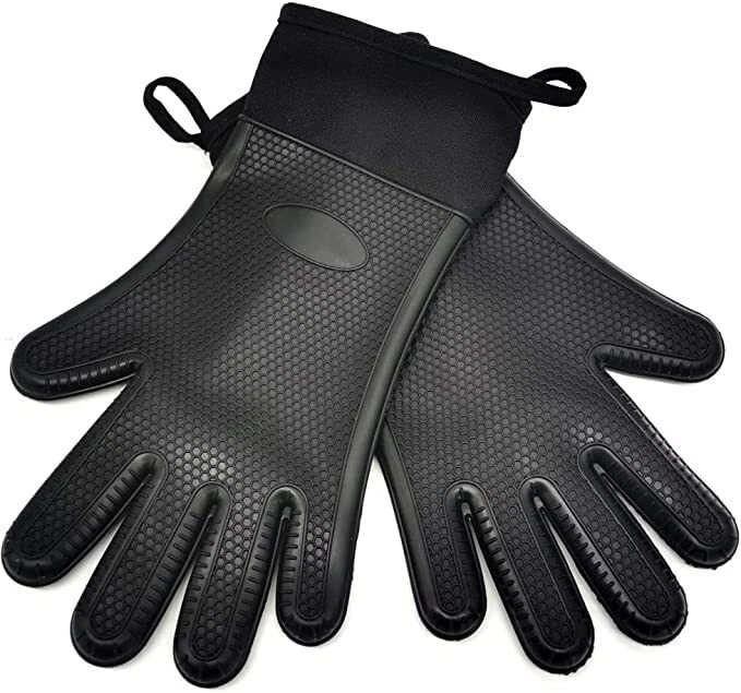 Pair 13In Grill Cooking Gloves BBQ Smoker Oven Gloves Heat