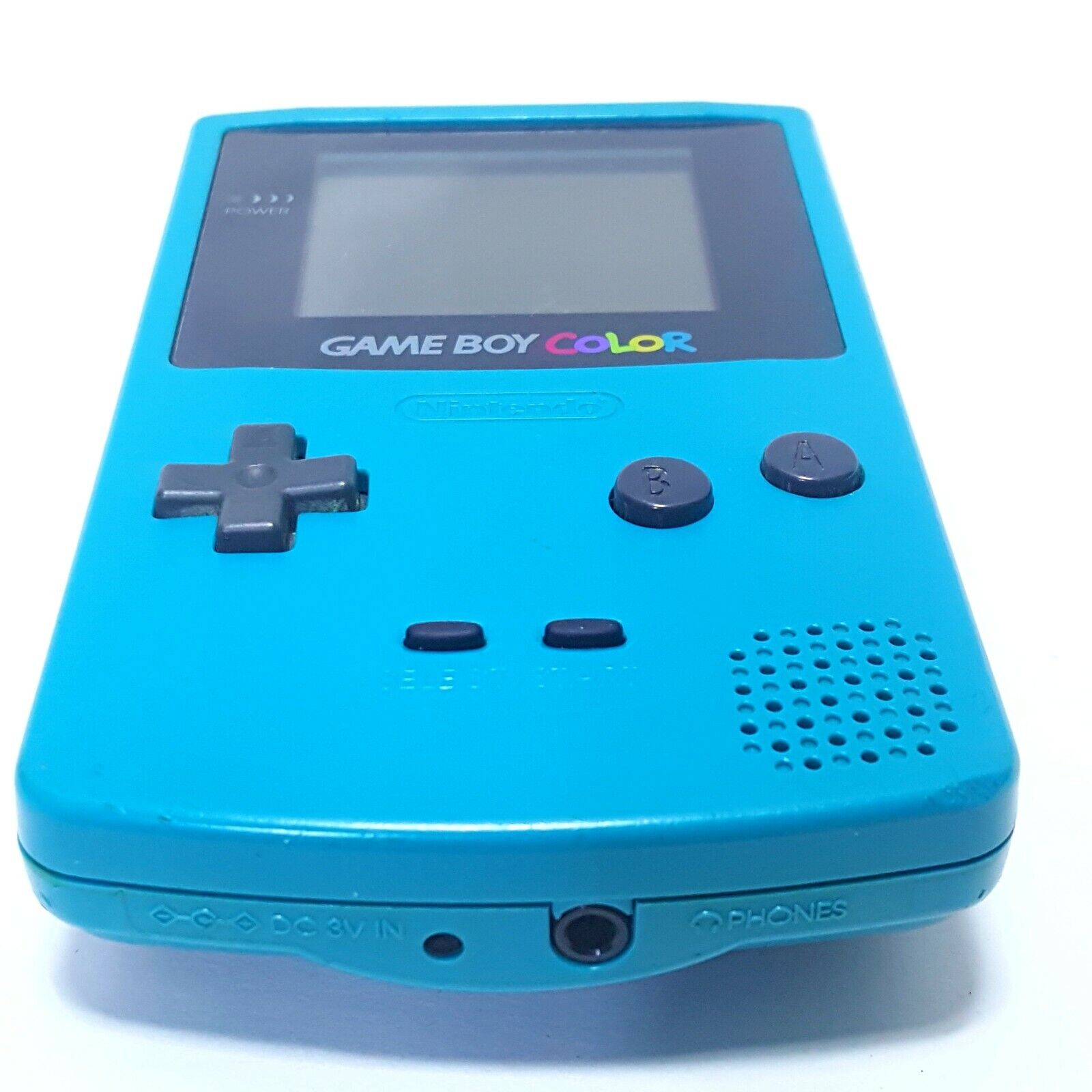 Nintendo Game Boy Color Handheld Game Console - Teal Case 3 Games &  Accessories