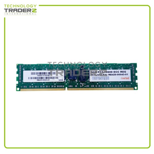 RB420-00043-01 Riverbed 8GB PC3-10600 DDR3-1333MHz ECC REG Dual Rank Memory - 第 1/1 張圖片