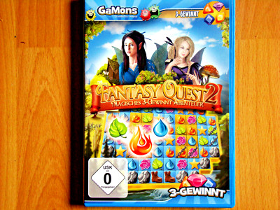 CD ROM Fantasy Quest 2 Magisches 3-Gewinnt Abenteuer  sehr gut