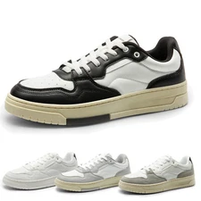 Men's Casual Dress Sneakers Lace-up Skate Shoes Comfortable Fashion Sneakers