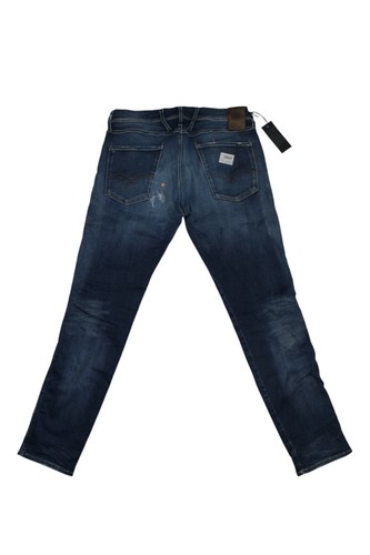 Replay Anbass Herren Hyperflex Jeans - M914 - blau - Stretch W33 / L32 - Bild 6 von 9