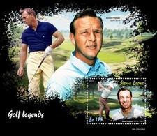 Golf Legends Ben Hogan Arnold Palmer MNH Stamps 2023 Sierra Leone S/S