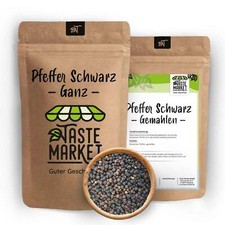 1 kg | Pfeffer schwarz | Pfeffer ganz schwarz | Ganze Pfefferkörner | Gewürz