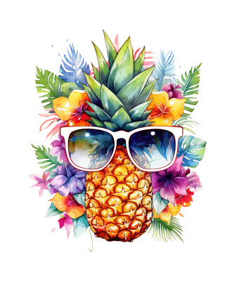 XXL Autoaufkleber Sticker Pineapple Summer Aufkleber