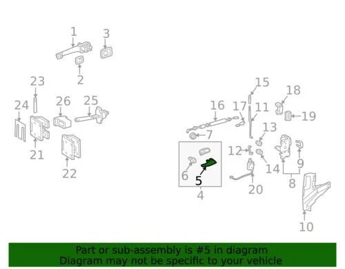 Genuine Mercedes-Benz Handle Inside 202-766-01-24 - Изображение 2 из 2